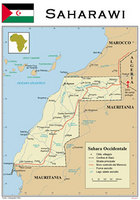 Una cartina del Sahara Occidentale