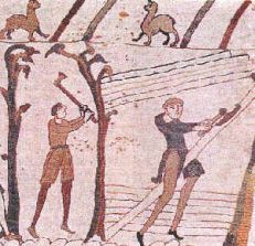 I servi della gleba medievali in un'antica illustrazione