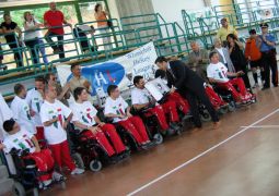 Gli Skorpions Varese, campioni d'Italia uscenti del wheelchair hockey