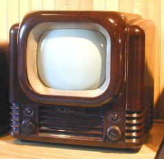 Modello di antico televisore