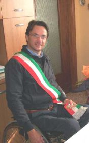 Stefano Viglione, sindaco di Mondovì e anche campione di sci per disabili