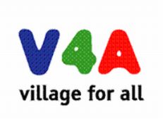 Il logo di Village for all (V4A)