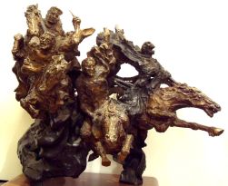 Valerio Cattoli, «I quattro cavalieri dell'apocalisse», 1980, bronzo, 60x58